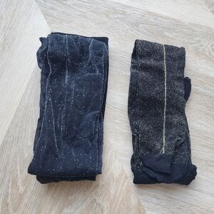 Black and Gold Sparkle Tights!
